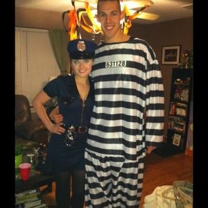 Men’s plus size Halloween costume prisoner
